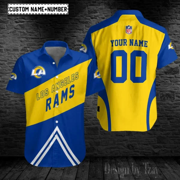 Los Angeles Rams Button Shirt Trending 2025   98S045