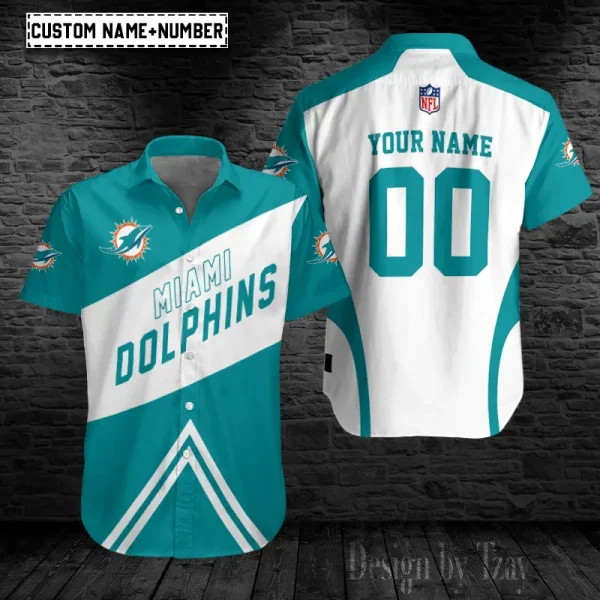 Miami Dolphins Button Shirt Trending 2025   98S046
