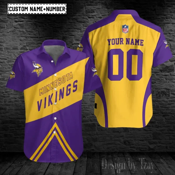 Minnesota Vikings Button Shirt Trending 2025   98S047