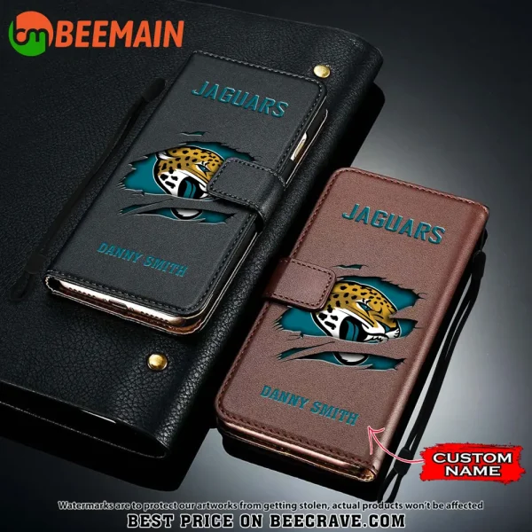 Jacksonville Jaguars Leather Wallet Phone Case SPTLWPC015 - Image 2