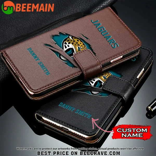 Jacksonville Jaguars Leather Wallet Phone Case SPTLWPC015 - Image 3
