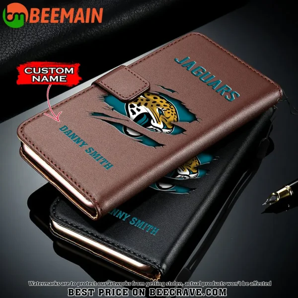 Jacksonville Jaguars Leather Wallet Phone Case SPTLWPC015