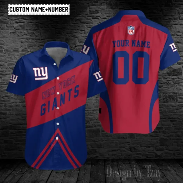 New York Giants Button Shirt Trending 2025   98S050