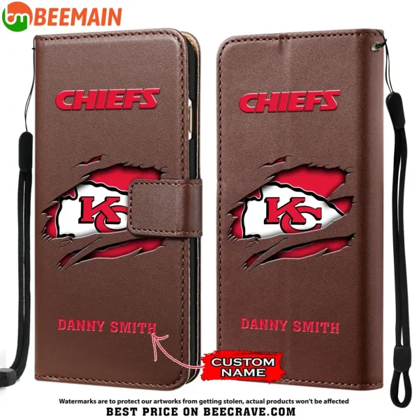 Kansas City Chiefs Leather Wallet Phone Case SPTLWPC016 - Image 5