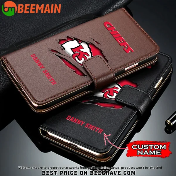 Kansas City Chiefs Leather Wallet Phone Case SPTLWPC016 - Image 3