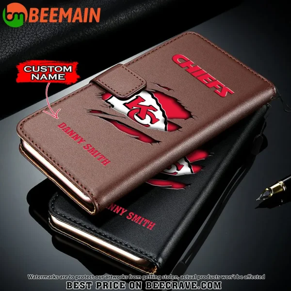 Kansas City Chiefs Leather Wallet Phone Case SPTLWPC016