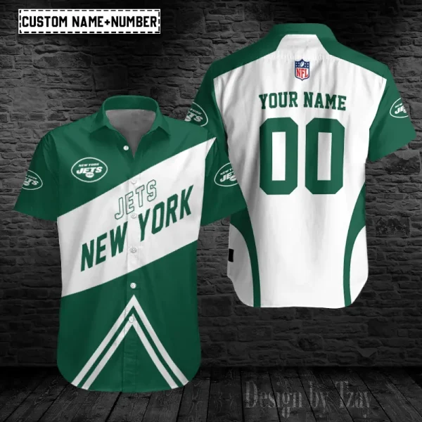 New York Jets Button Shirt Trending 2025   98S051