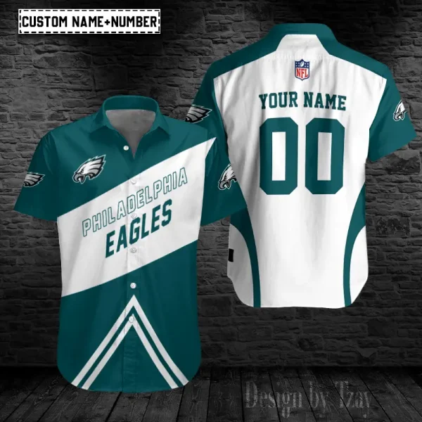 Philadelphia Eagles Button Shirt Trending 2025   98S052