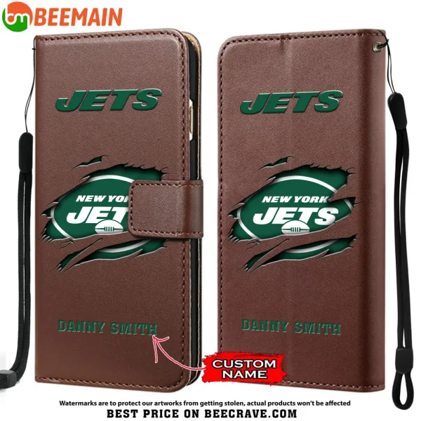 New York Jets Leather Wallet Phone Case SPTLWPC025 - Image 5