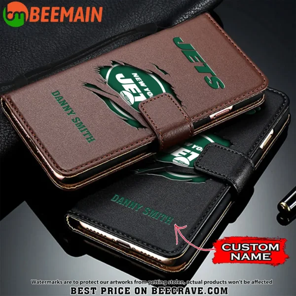 New York Jets Leather Wallet Phone Case SPTLWPC025 - Image 2