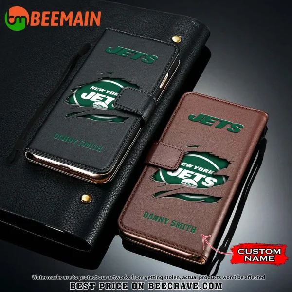 New York Jets Leather Wallet Phone Case SPTLWPC025 - Image 3