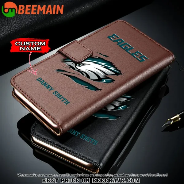 Philadelphia Eagles Leather Wallet Phone Case SPTLWPC026