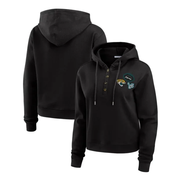 Jacksonville Jaguars Andrews Hooded Waffle Top