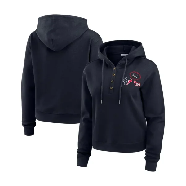 Houston Texans Andrews Hooded Waffle Top