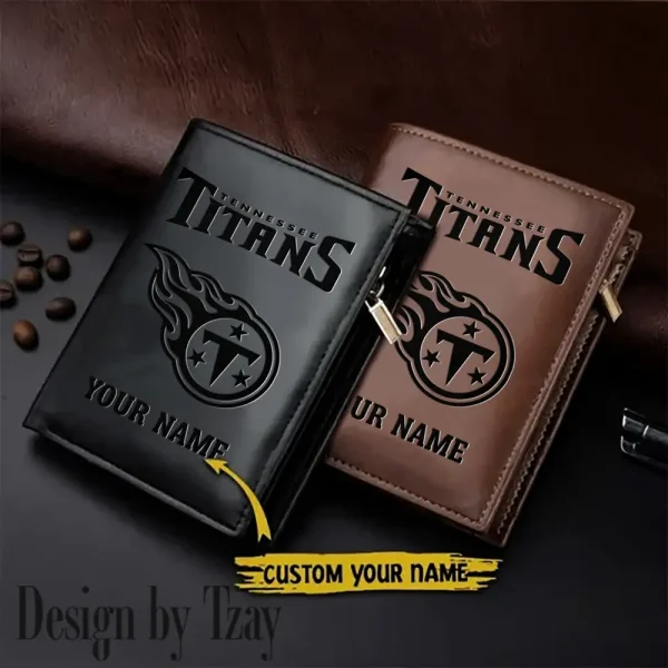 Tennessee Titans Small Rectangular Leather Wallet Style 2025 SPTLVW543