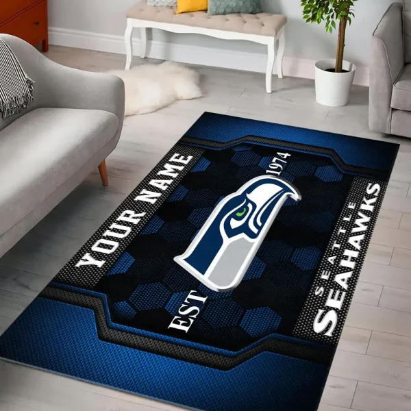 Seattle Seahawks Living Room Carpet Rug - Image 2