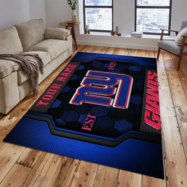 New York Giants Living Room Carpet Rug