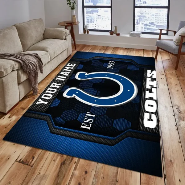 Indianapolis Colts Living Room Carpet Rug - Image 2