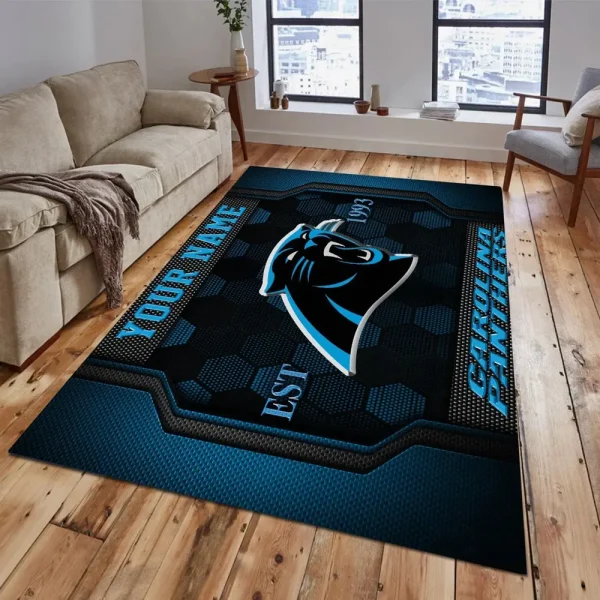 Carolina Panthers Living Room Carpet Rug - Image 2