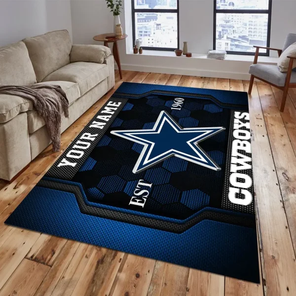 Dallas Cowboys Living Room Carpet Rug