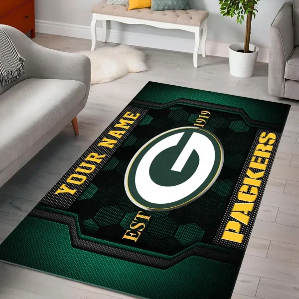 Green Bay Packers Living Room Carpet Rug