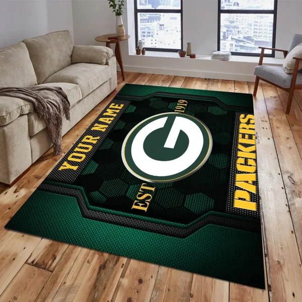Green Bay Packers Living Room Carpet Rug - Image 2