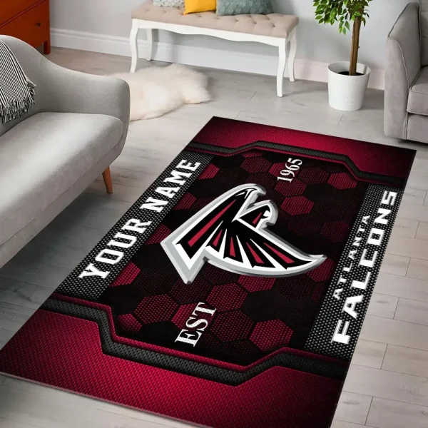 Atlanta Falcons Living Room Carpet Rug