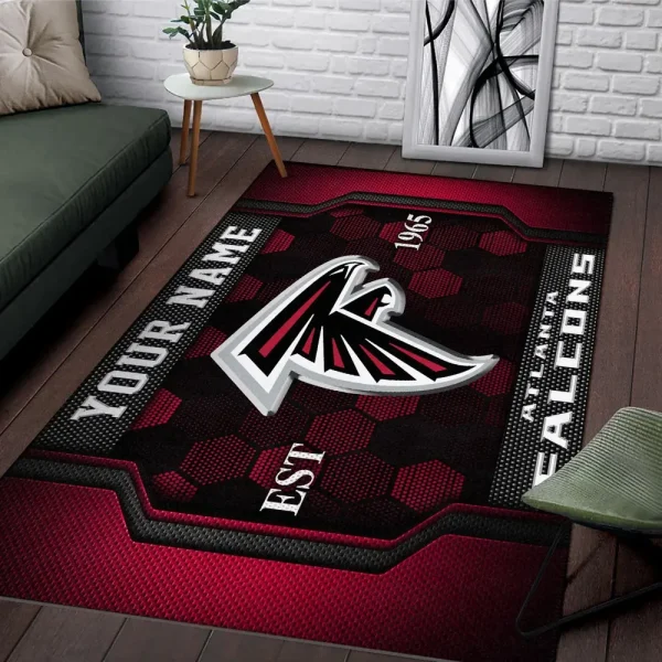 Atlanta Falcons Living Room Carpet Rug - Image 2