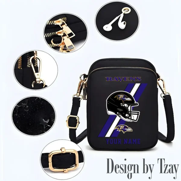 Baltimore Ravens New Style 2025 Ladies Crossbody Bag With Adjustable Strap S9CBB393 - Image 2