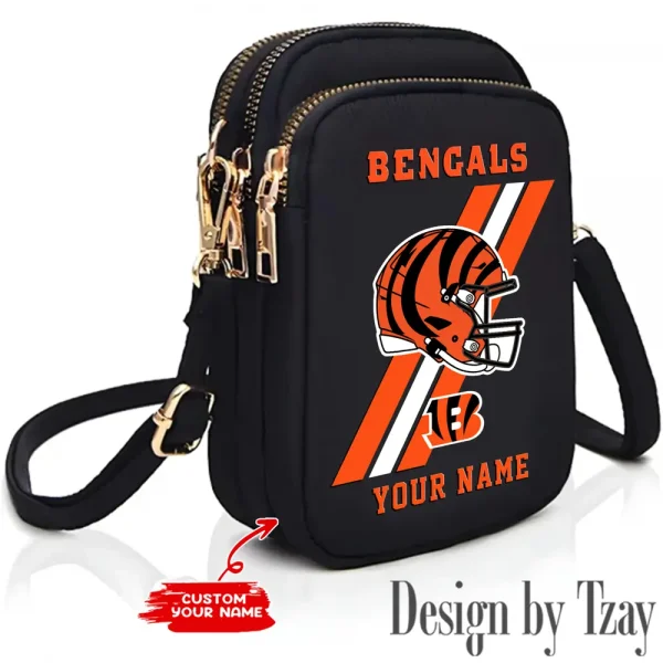 Cincinnati Bengals New Style 2025 Ladies Crossbody Bag With Adjustable Strap S9CBB397