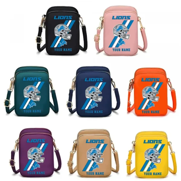 Detroit Lions New Style 2025 Ladies Crossbody Bag With Adjustable Strap S9CBB401 - Image 3