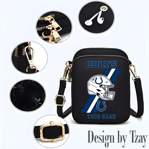Indianapolis Colts New Style 2025 Ladies Crossbody Bag With Adjustable Strap S9CBB404 - Image 3