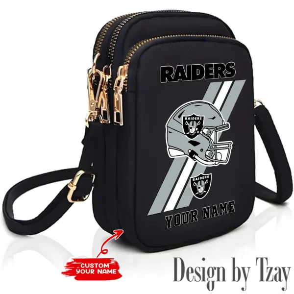 Las Vegas Raiders New Style 2025 Ladies Crossbody Bag With Adjustable Strap S9CBB408