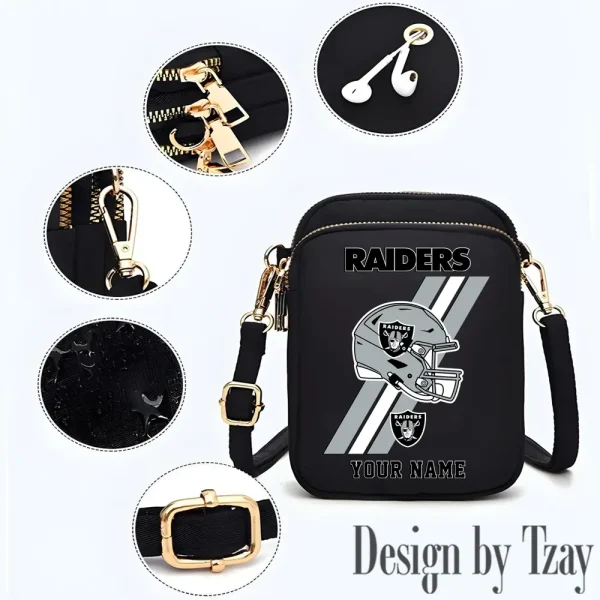 Las Vegas Raiders New Style 2025 Ladies Crossbody Bag With Adjustable Strap S9CBB408 - Image 2