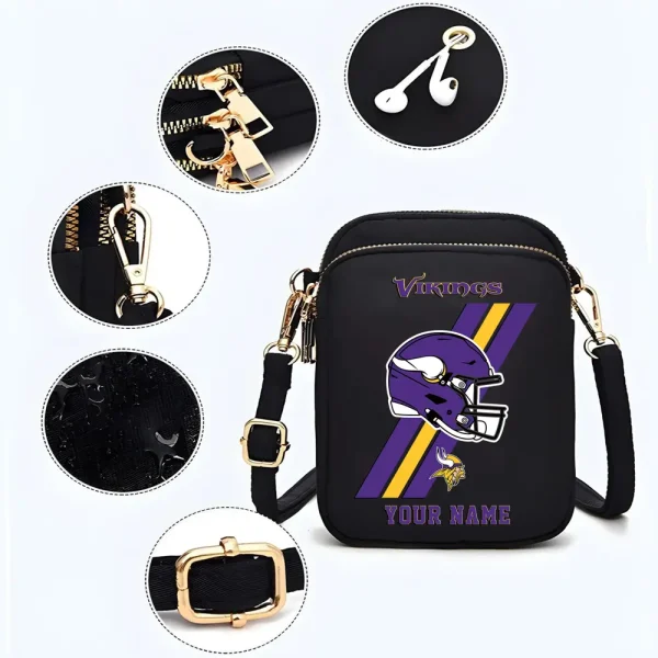 Minnesota Vikings New Style 2025 Ladies Crossbody Bag With Adjustable Strap S9CBB409 - Image 2