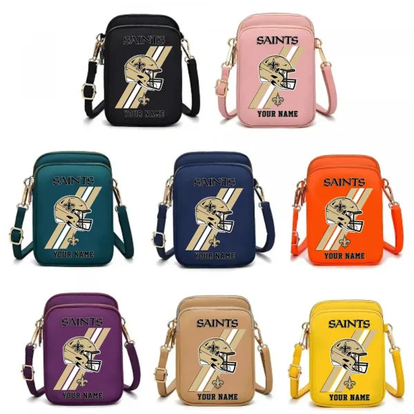 New Orleans Saints New Style 2025 Ladies Crossbody Bag With Adjustable Strap S9CBB410 - Image 2