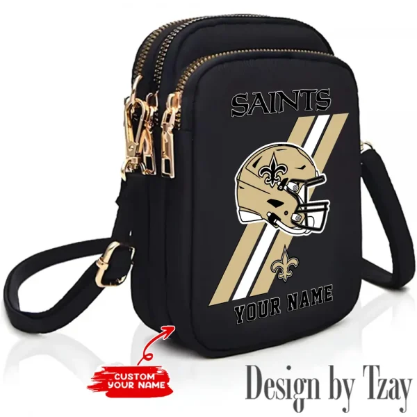 New Orleans Saints New Style 2025 Ladies Crossbody Bag With Adjustable Strap S9CBB410