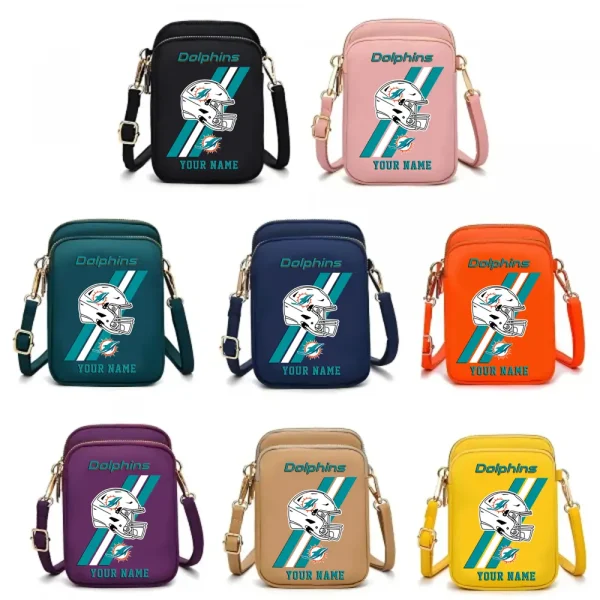 Miami Dolphins New Style 2025 Ladies Crossbody Bag With Adjustable Strap S9CBB413 - Image 2
