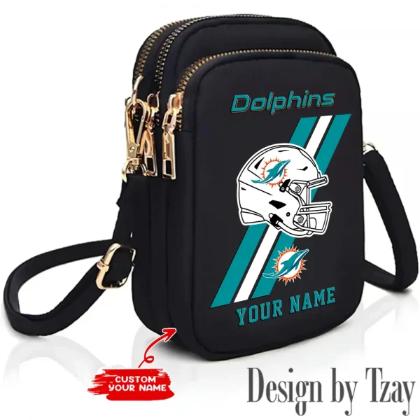 Miami Dolphins New Style 2025 Ladies Crossbody Bag With Adjustable Strap S9CBB413