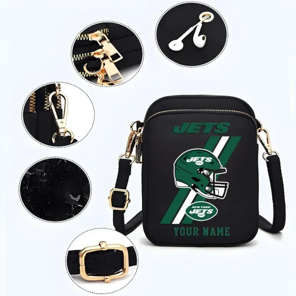 New York Jets New Style 2025 Ladies Crossbody Bag With Adjustable Strap S9CBB420 - Image 2