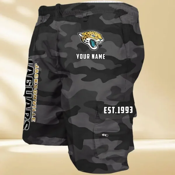 Jacksonville Jaguars GZK-09-Men's Casual Shorts - Image 4