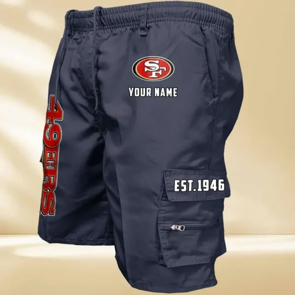 San Francisco 49ers GZK-09-Men's Casual Shorts - Image 3