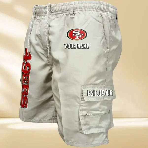 San Francisco 49ers GZK-09-Men's Casual Shorts - Image 6