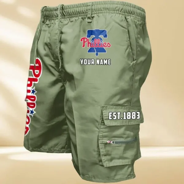 Philadelphia Phillies GZK-09-Men's Casual Shorts - Image 3
