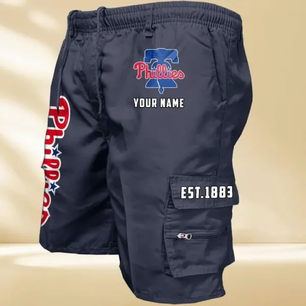 Philadelphia Phillies GZK-09-Men's Casual Shorts - Image 2