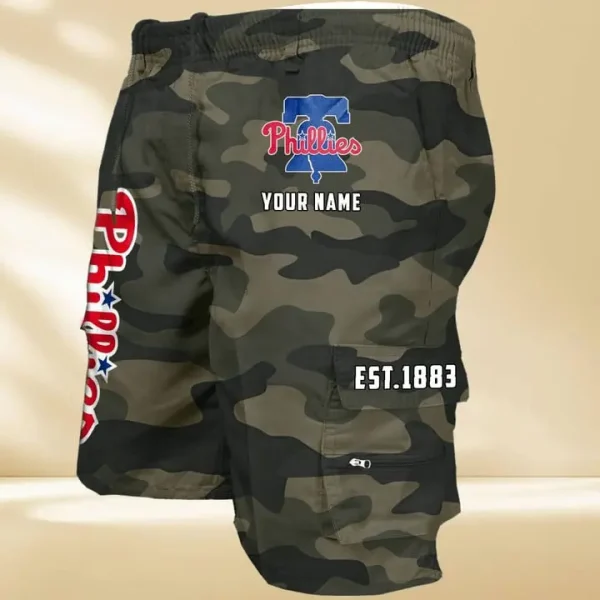 Philadelphia Phillies GZK-09-Men's Casual Shorts - Image 5