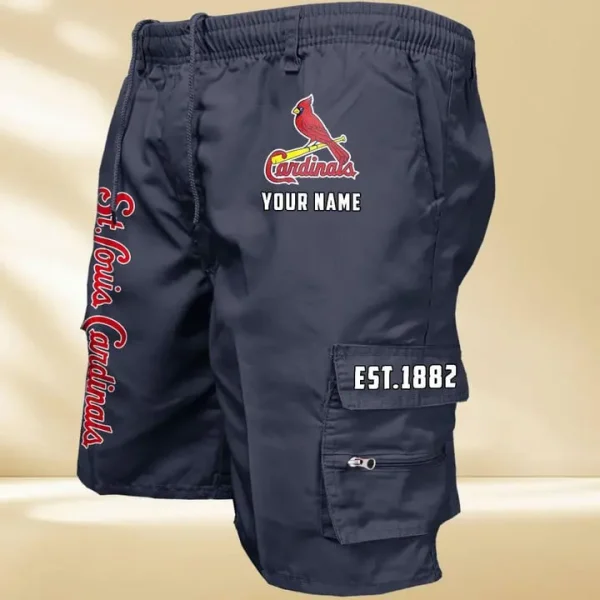 St. Louis Cardinals GZK-09-Men's Casual Shorts - Image 3