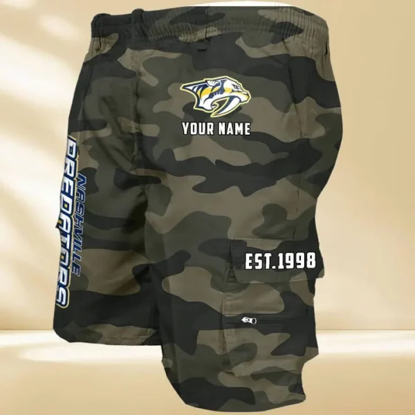 Nashville Predators GZK-09-Men's Casual Shorts - Image 5