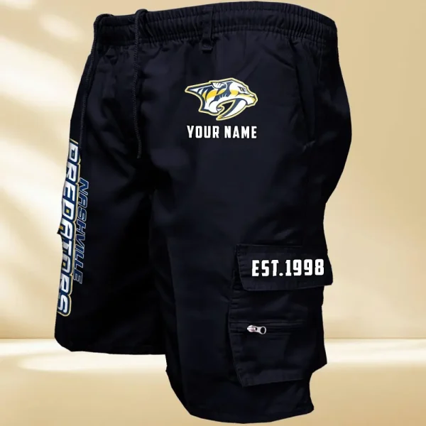 Nashville Predators GZK-09-Men's Casual Shorts