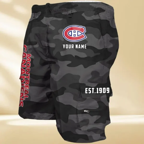 Montreal Canadiens GZK-09-Men's Casual Shorts - Image 4